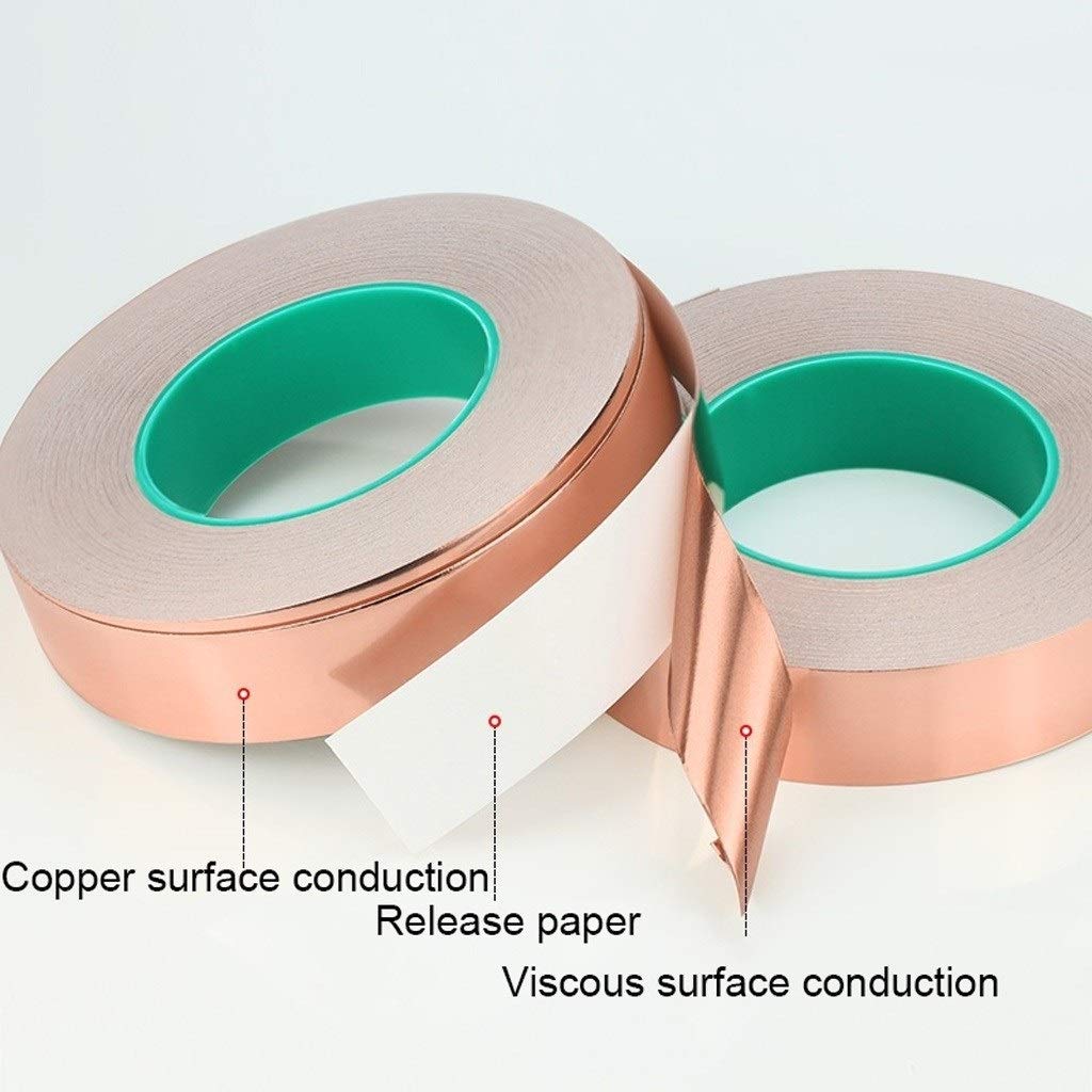 Nastro per strumenti fai da te Accessori Nastro in lamina di rame Nastro adesivo conduttivo Nastri in lamina di alluminio Ith Nastro biadesivo per rinforzo del segnale conduttivo, nastro monofacciale