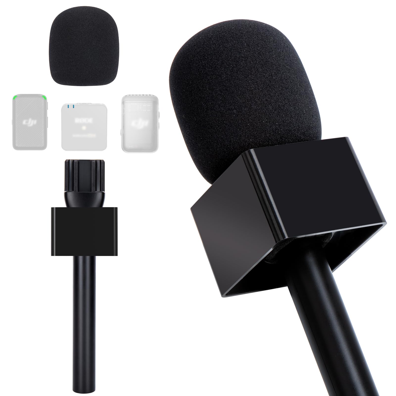 micさん専用 SUNMON Interview Microphone Handle, Interview GO Handheld Adapter