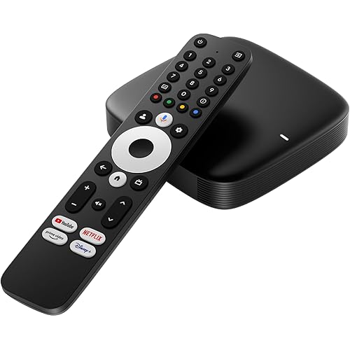 MAG555 Streaming Media Player Google TV™ 2025 | 4K HDR | Voice Remote | Dual-Band Wi-Fi | Chromecast Built-in | HDMI + AV Output