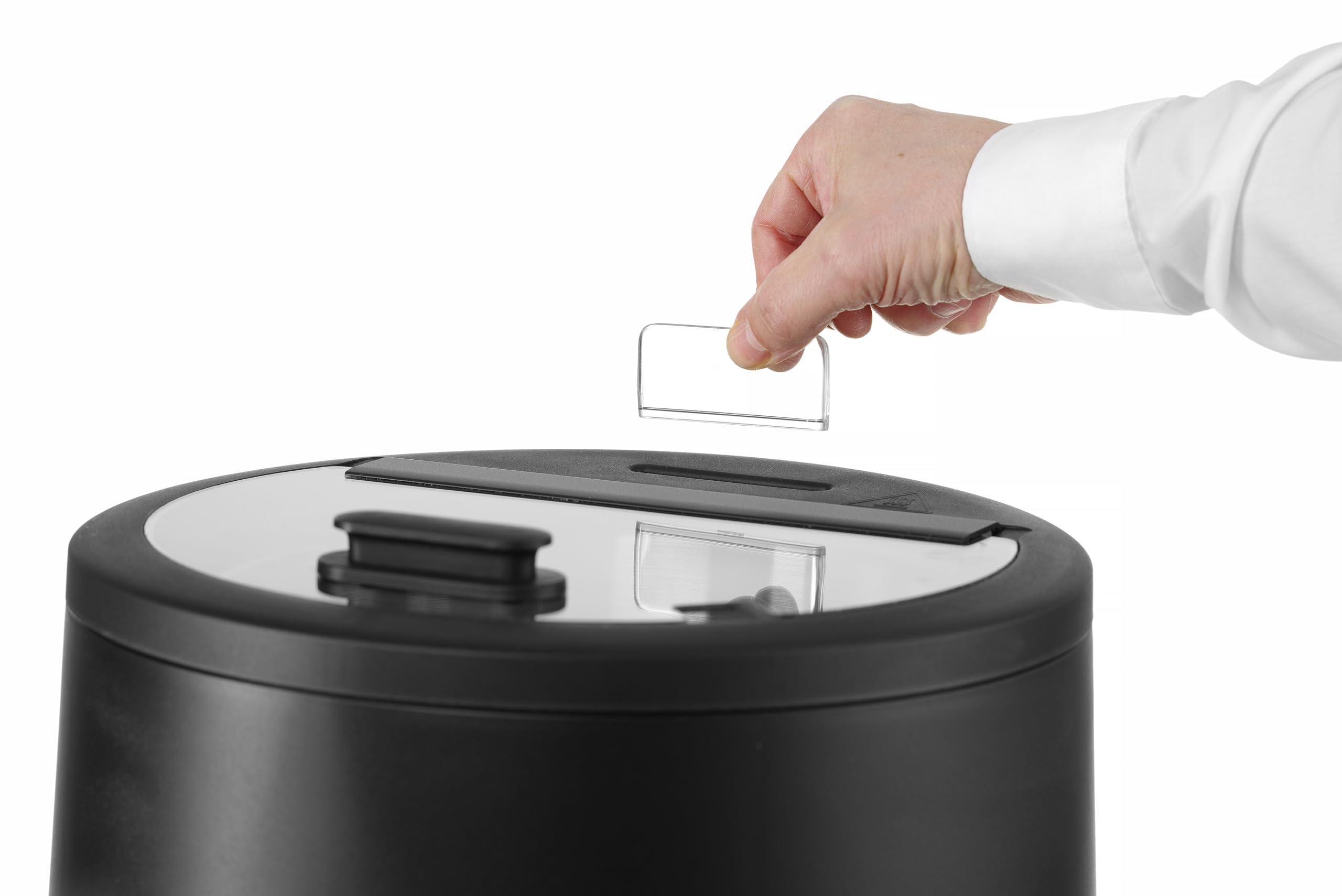 HENDI Bollitore per zuppa elettrico UNIQ per buffet, 8L, 35-85°C, 220-240V, 500W, ⌀365x(H)325mm, alluminio, acciaio inox, PP, vetro temperato, nero