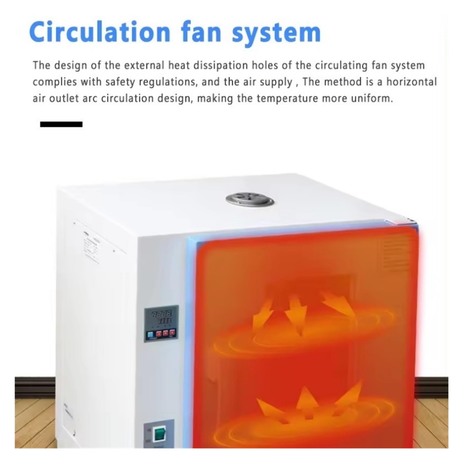 Horno De Secado A Chorro Escritorio, Calefacción Doble Capa, Esterilizador Aire Caliente Dental Vertical Digital, Laboratorio Control Preciso De La Temperatura | 48L