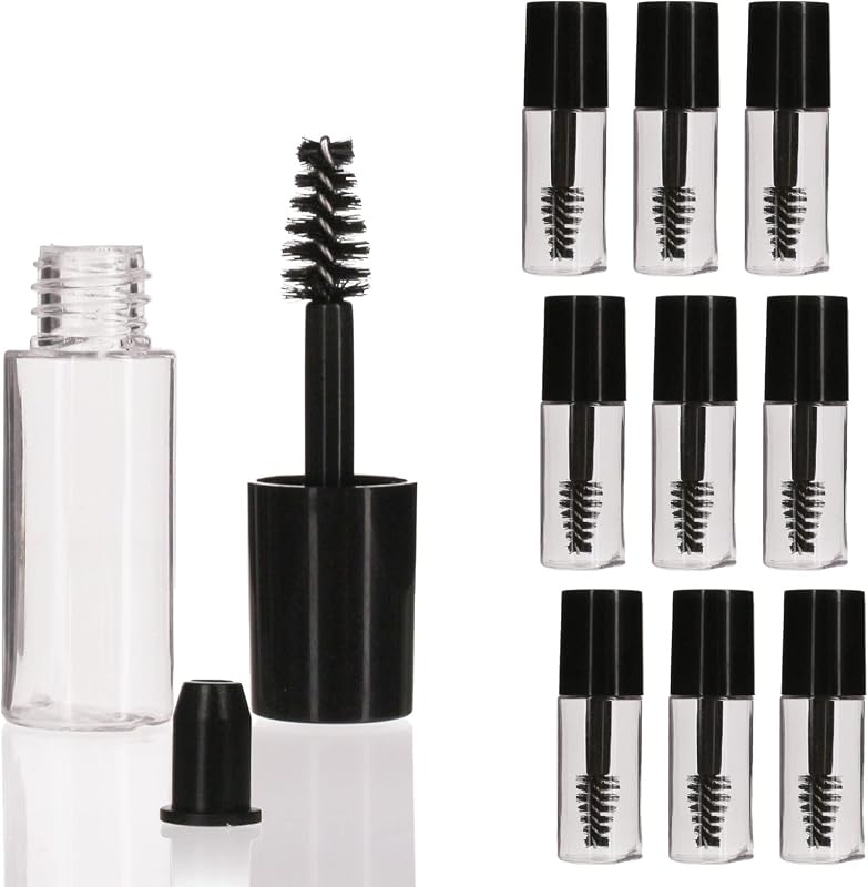 COSIDEA 10 tubos vazios de 3 mL com aplicadores para cosméticos, Pacote com 10