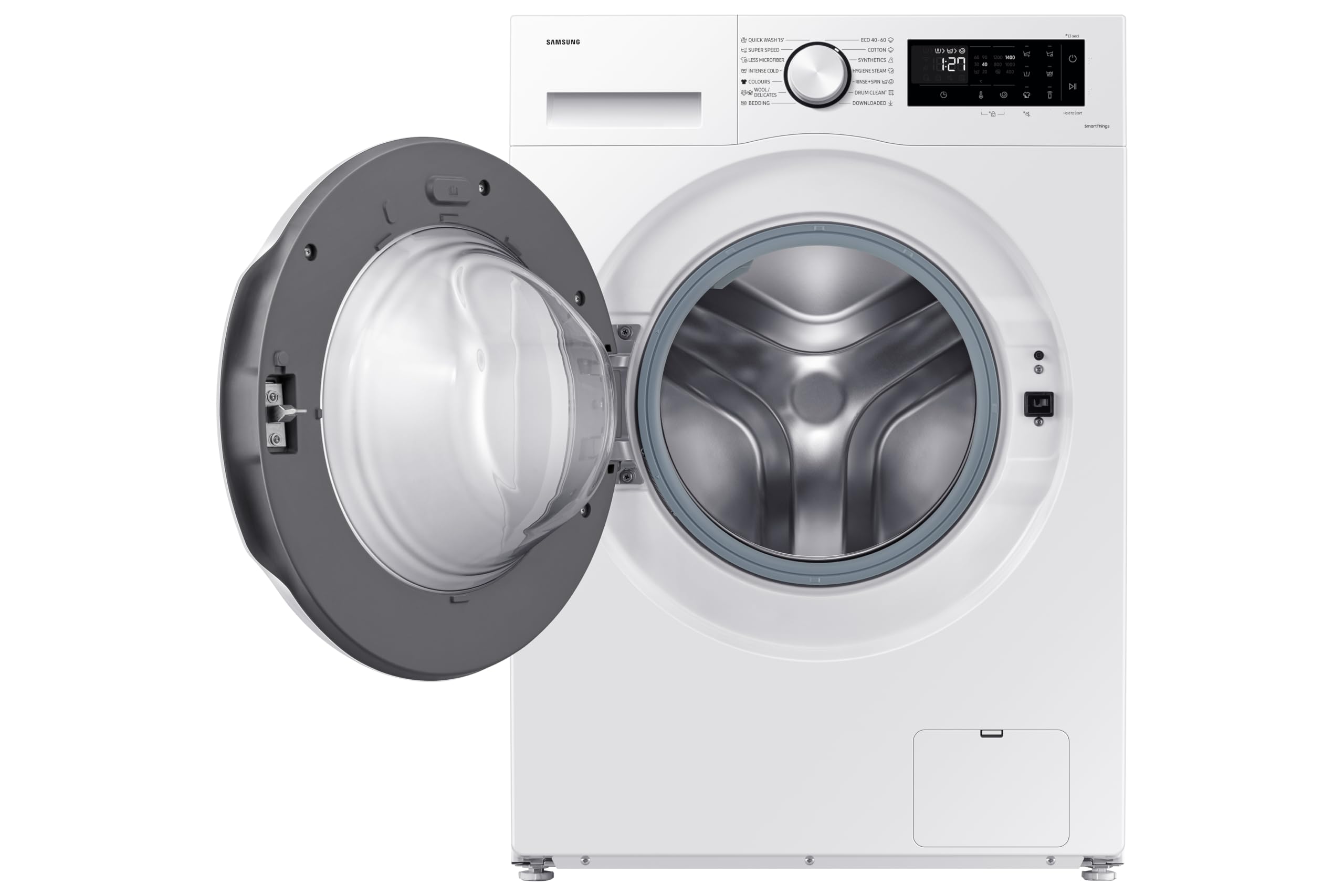 Samsung Lavadora Carga Frontal 11Kg Clase A-10% WW11DG5B25TEEC | Ahorra hasta un 70% de energía gracias a la IA, Tecnología AI EcoBubble, Programa Super Speed 39, Programa de Vapor