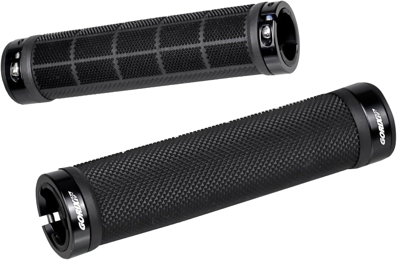 GORIX Bike Handle Bar Grips Handlebar Non-Sticky High Grip Straight Round Double Lock On Bicycle (GSR CITY-99)