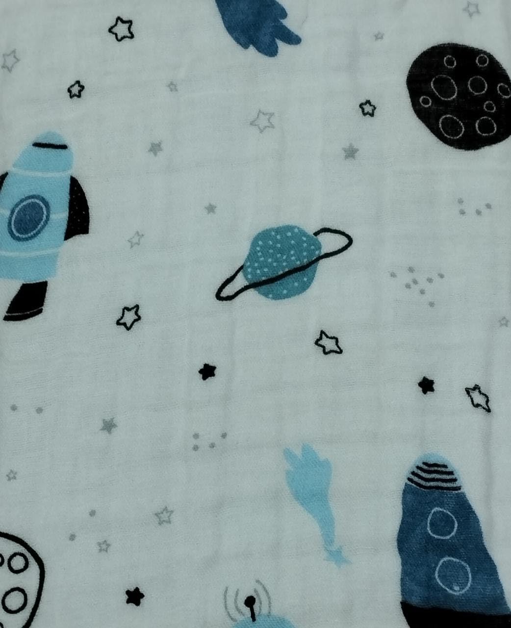 6-Layer Muslin Baby Burp Towel - Spaced Out_Design (27x50 CM) | (Pack of 4)_Duplicate-image-43