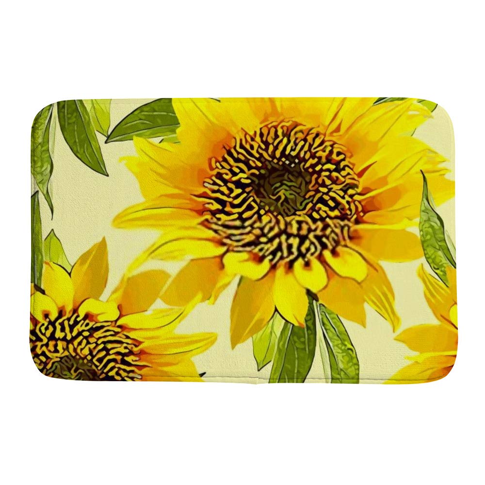 Tapis de bain floral CHEHONG pour une salle de bain ou un salon chaleureux et coloré