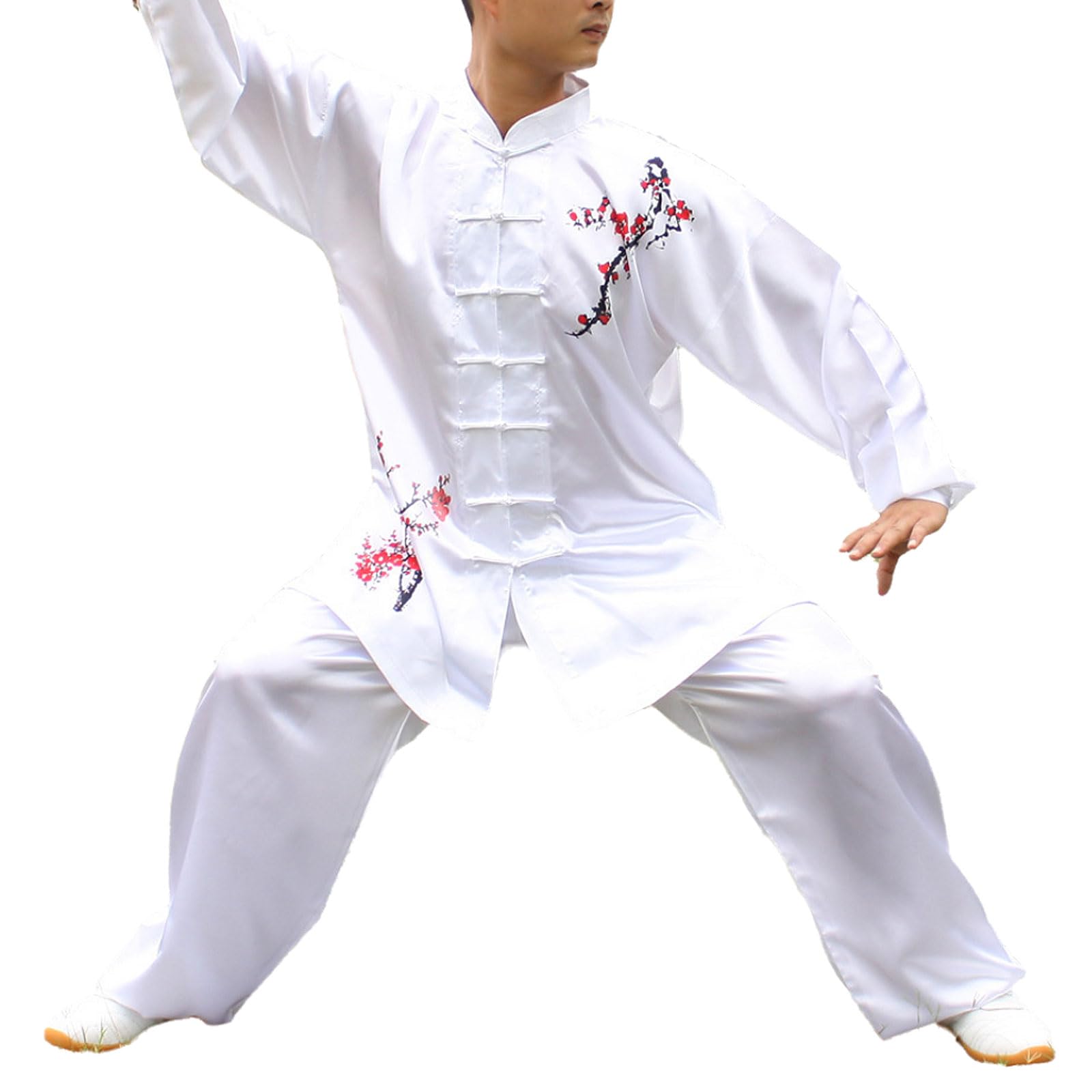 GoldeneAmeisen Tai Chi Uniform,Unisex Martial Arts Clothing Kung Fu,Chinese Traditional Uniforms For Tai Chi And Wing Chun,Chinese Tang Clothing Suit,Easy To Wear,For Morning Exercise,Tai Chi,Kung Fu