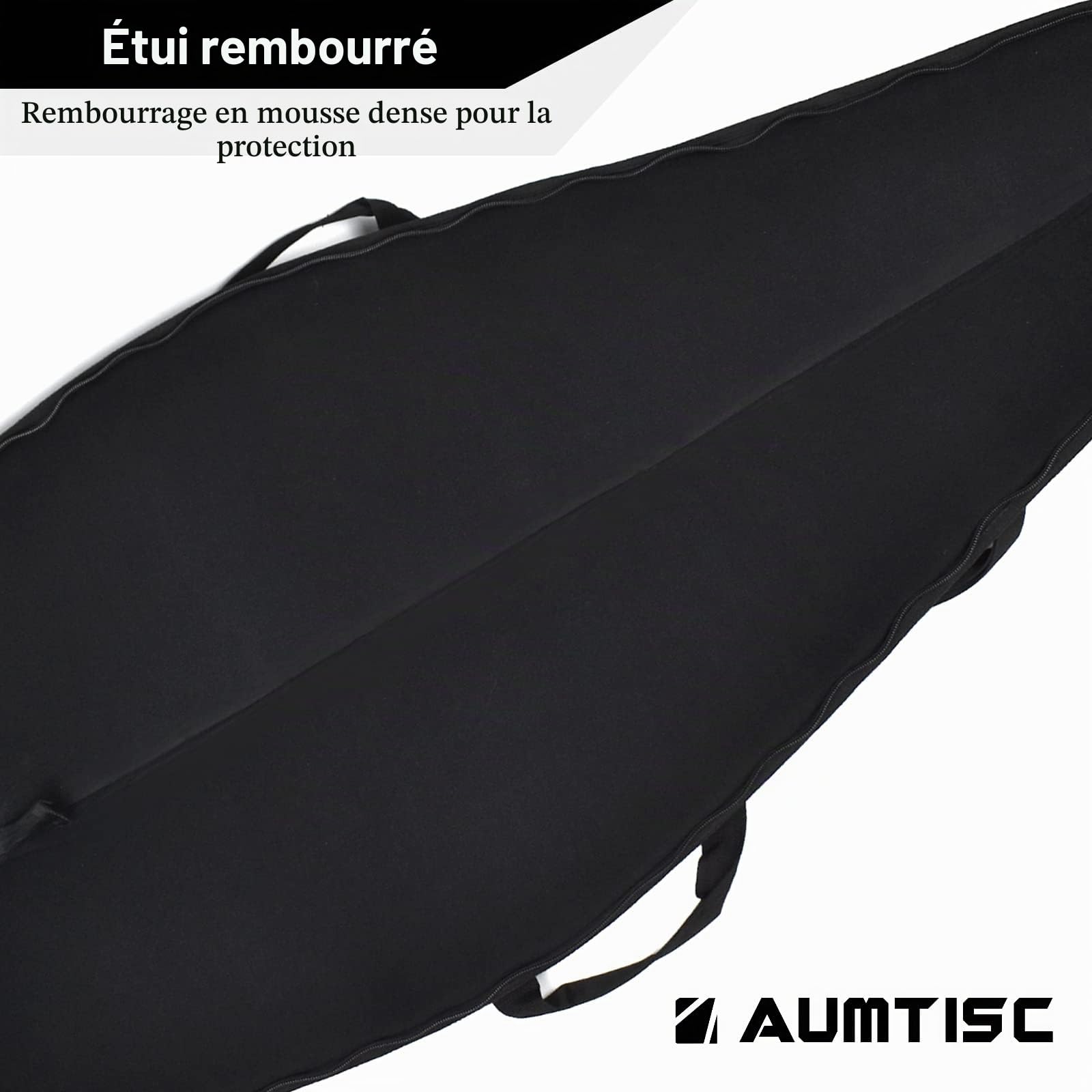 AUMTISC Étui de Transport pour Fusil de Chasse – Long étui à Canon Unique, Rembourrage en Mousse Classique, Sac à Canon