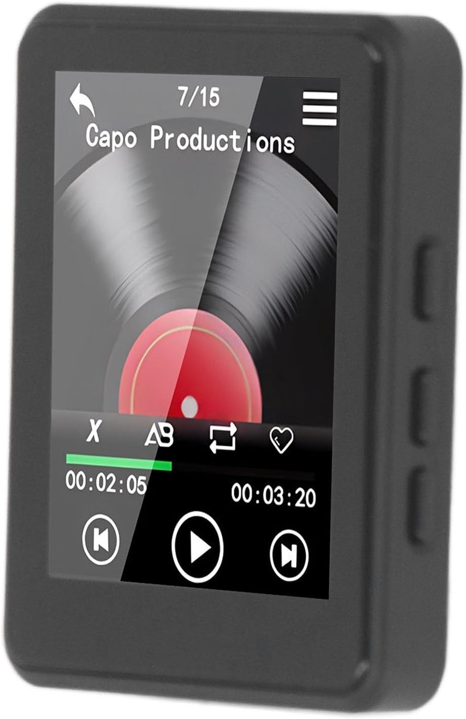 MP3 Player Bluetooth 5.3, 2.4 Full Touch Screen MP3 and MP4 Player, Portable Music Player with HIFI Lossless Sound, FM Radio Recording (No Memory Card)