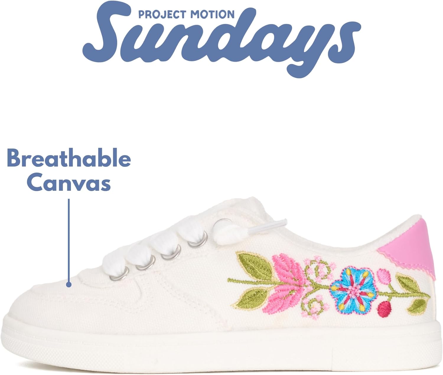 Sundays Girls Sneakers - Lightweight and Non-Slip Girls Shoes - Comfortable Soft Insole Kids Footwear for Active Girls