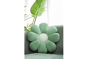 Floor Throw Pillow, Flower Shaped Plush Cushion for Bedroom Sofa Seating
