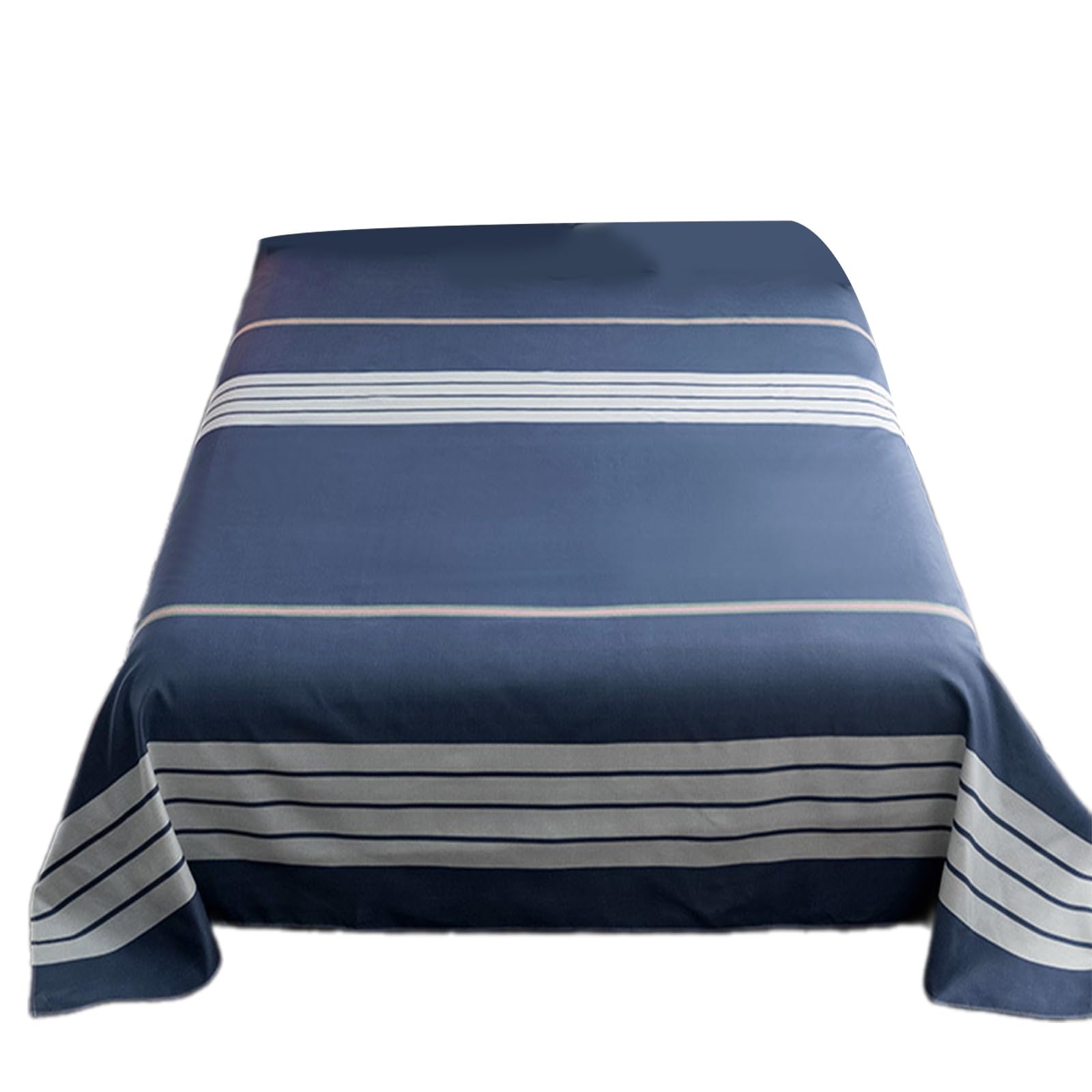Tsophreniq Washed Cotton Bed Sheet Bed Linen Comfortable Bedspread Easy Maintenance for Everyday Use Washed Cotton Sheet