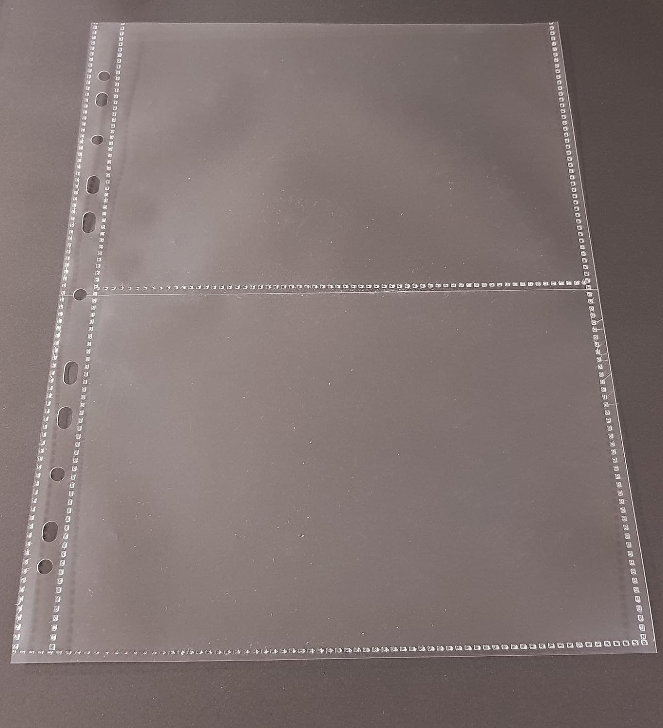 A4 Sammelhüllen 2 Fächer (A5) für Karten, 120my, 5x100 St. | Ideal für A5 Dokumente & Fotos, Prospekthülle mit Abheftrand, Robuste Klarsichthülle für Alben, Dokumentenecht, Recycelbar