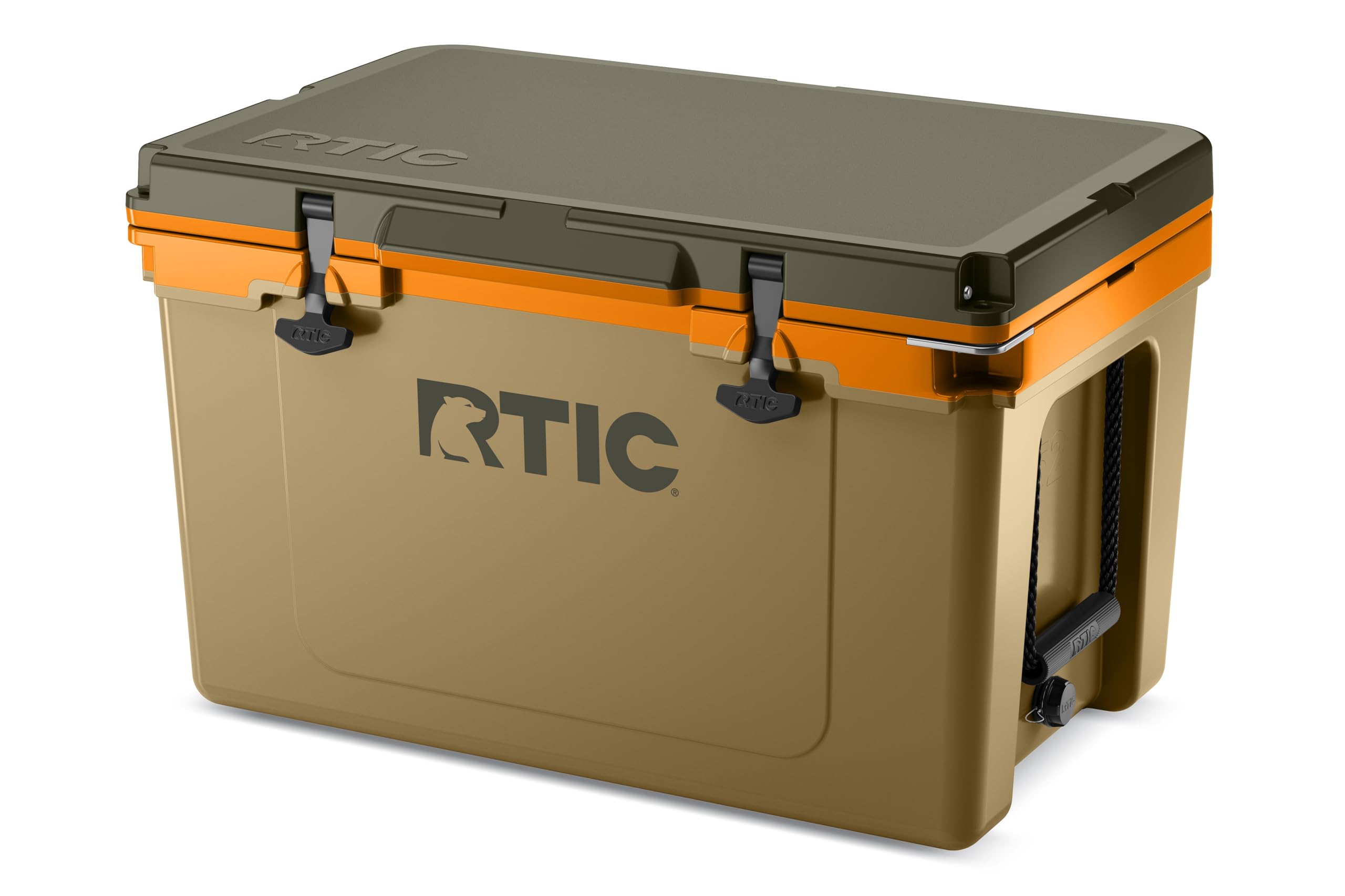 RTIC Ultra-Light 52 Quart Hard Cooler Insulated Portable Ice Chest Box for Beach, Drink, Beverage, Camping, Picnic, Fishing, Boat, Barbecue, 30% Lighter Than Rotomolded Coolers