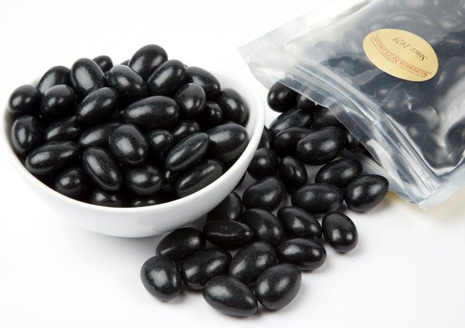 Black Jordan Almonds (1 Pound Bag)