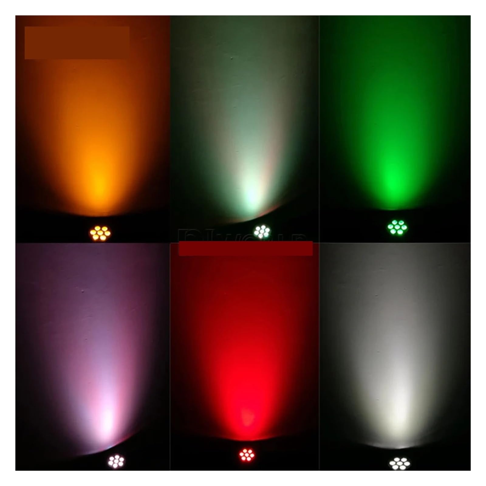 Luce da palco per DJ, 1 pz LED 7x18W Testa mobile Luce RGBWA+UV 6IN1 Effetto palco Luce wash for discoteca DJ Musica Festa Danza Club Uplight per Eventi