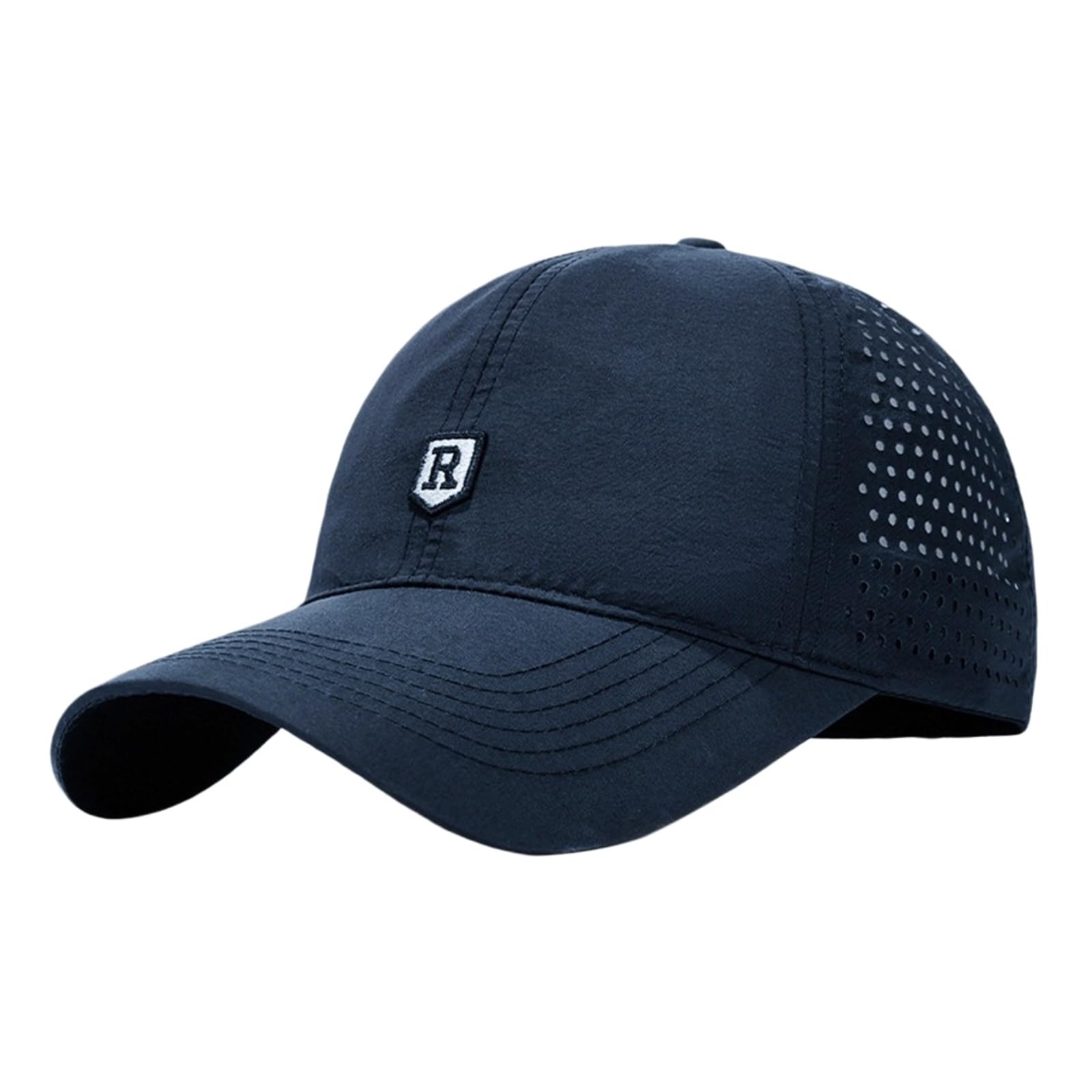 Gorra De Béisbol Seca Rápida Unisex Sombrero Sol Deportes Verano Transpirable-White