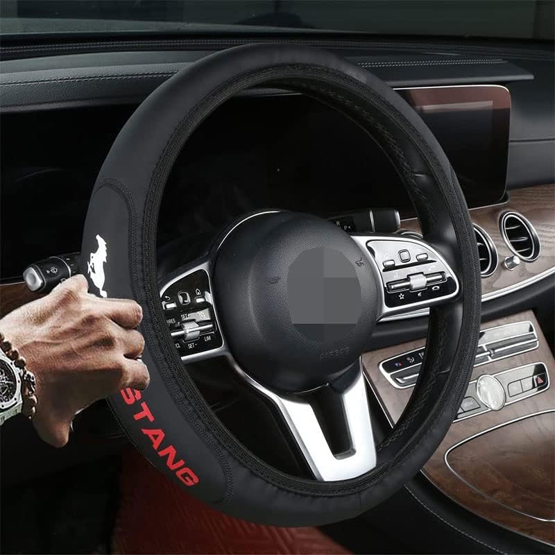 MELIVO Auto Car Silicone Steering Wheel Cover Non-Slip Thin Grip Grey For 13 16 5 Inch - Foto 5