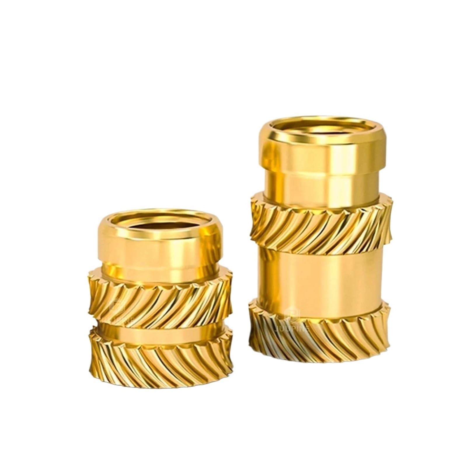 Części do druku 3D Mosiężne nakrętki topliwe Podwójne radełkowane wtryskowe wkładki z gwintem miedzianym(M4,200 PCS)