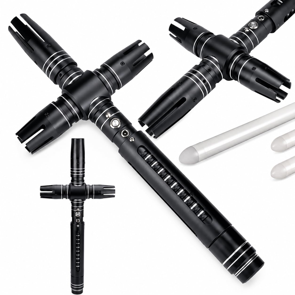 Heavy Dueling Light Saber per adulti, RGB 19 colori, 7 caratteri sonori, impugnatura in metallo, altalena liscia, regalo per cosplay e feste di compleanno