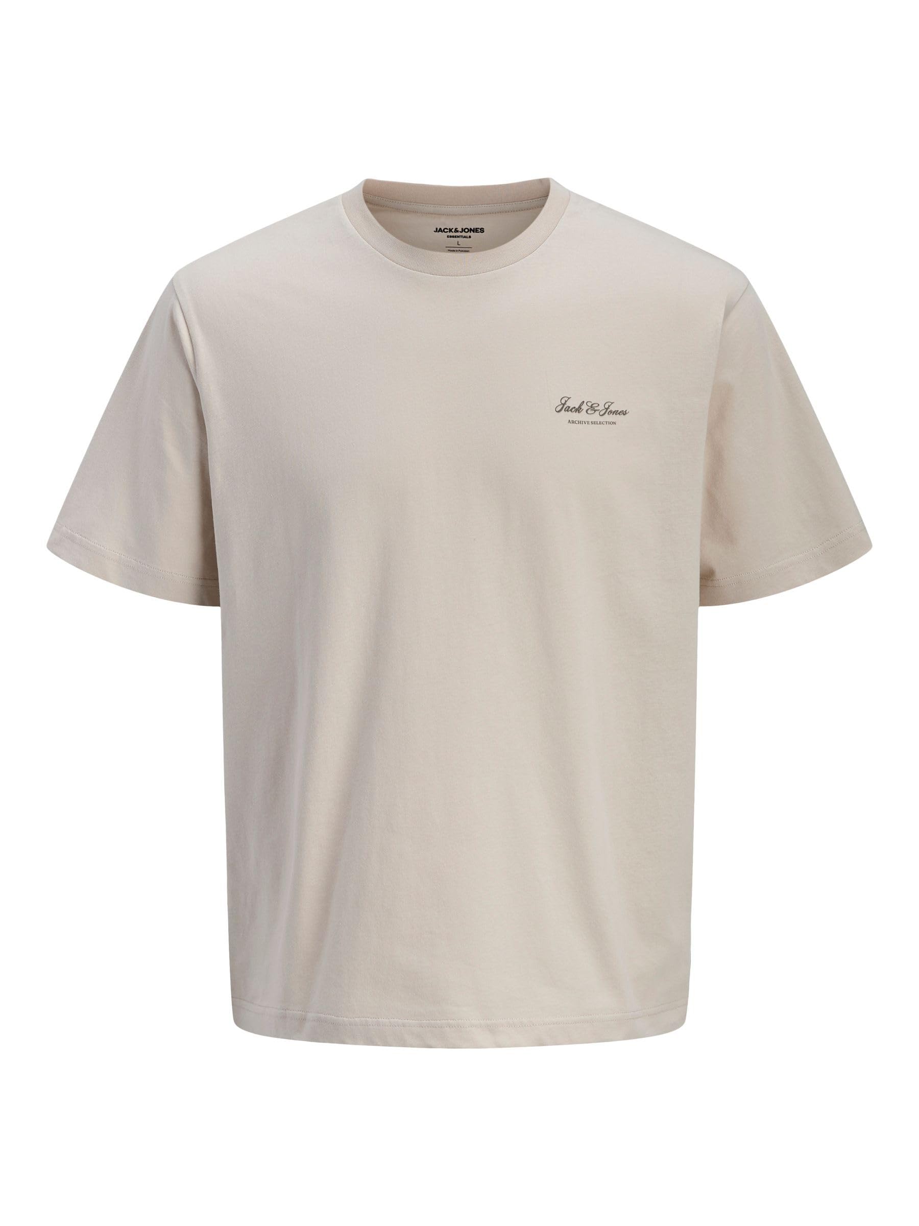 Jack & Jones Beige Graphic T-Shirt Archive