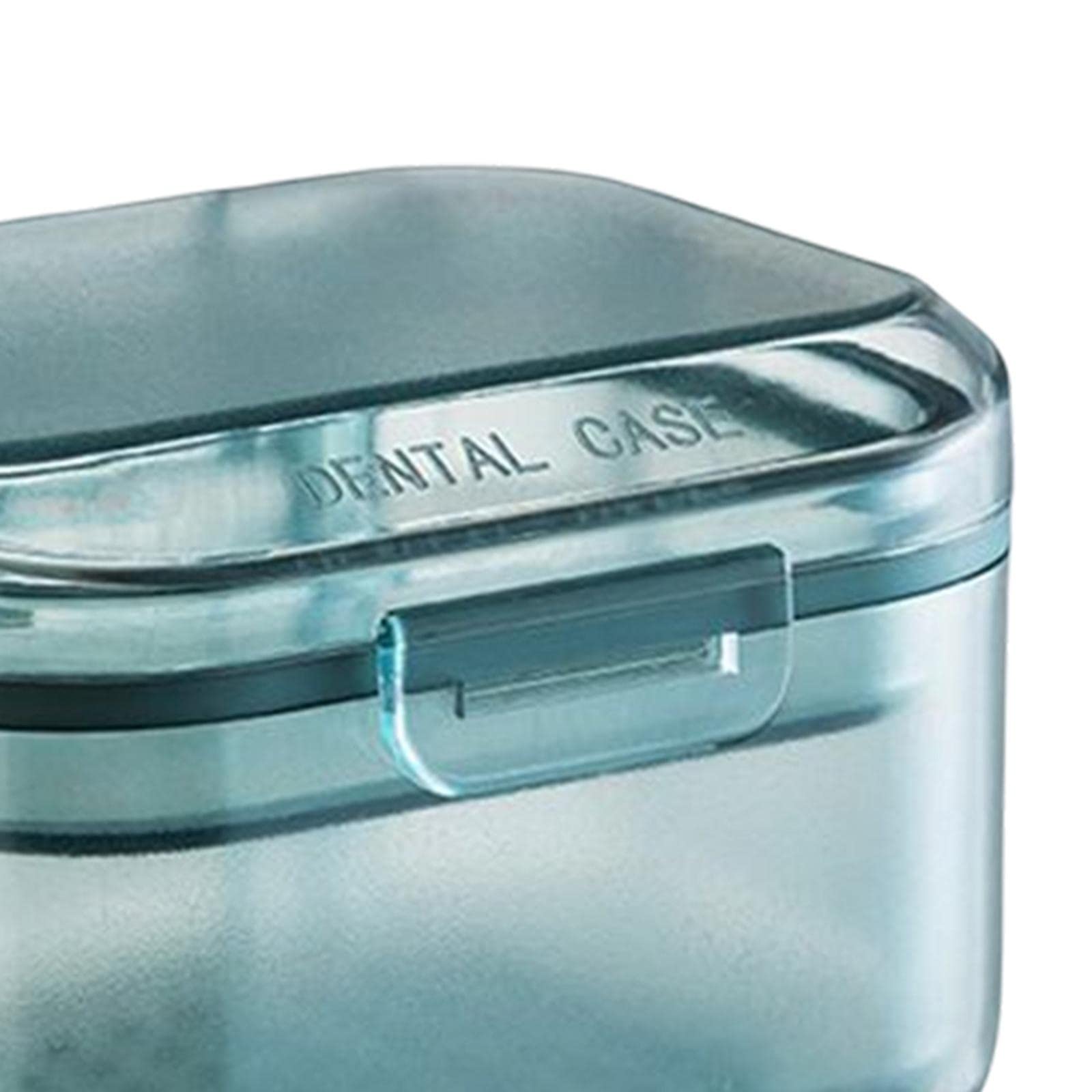Tportable Denture Case Container Waterproof Drain Organizer Holder Soaking Blue |Health & Beauty | Oral Care | Denture Care-image-39