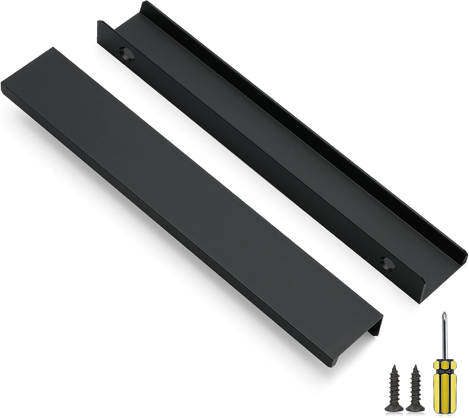 Ravinte 3 Pack Finger Pulls for 200mm/7.87" Length Black Edge