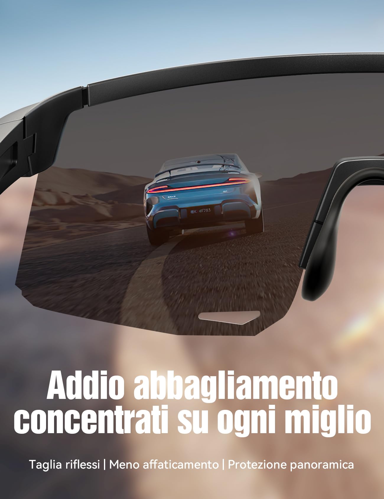 JOYROOM Occhiali Ciclismo Uomo e da Donna [Nasello Regolabile] [Anti-Appannamento] Occhiali Veloci da Sole Polarizzati Protezione UV400 Occhiali Sportivi in TR90 per Bicicletta Ebike Corsa Pesca