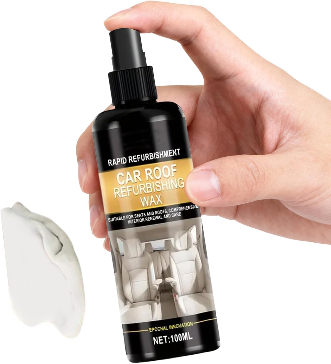 zjhukfmc Limpiador de Interiores de Coche | Spray Restaurador del Techo 100 ml – Solución Limpiadora para Asientos Y Salpicadero,para Techo Interior, Tapicería, Alfombra, Electrodomésticos