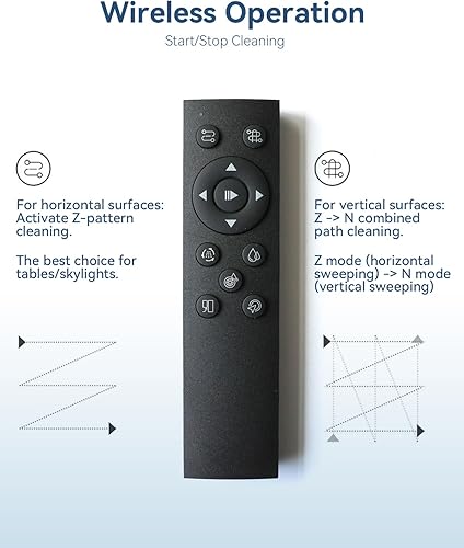 Miniatura 6 de Robot de limpieza de ventanas con 8000 Pa, limpiador automático de ventanas con planificación inteligente de caminos, anticaídas de 15 etapas,