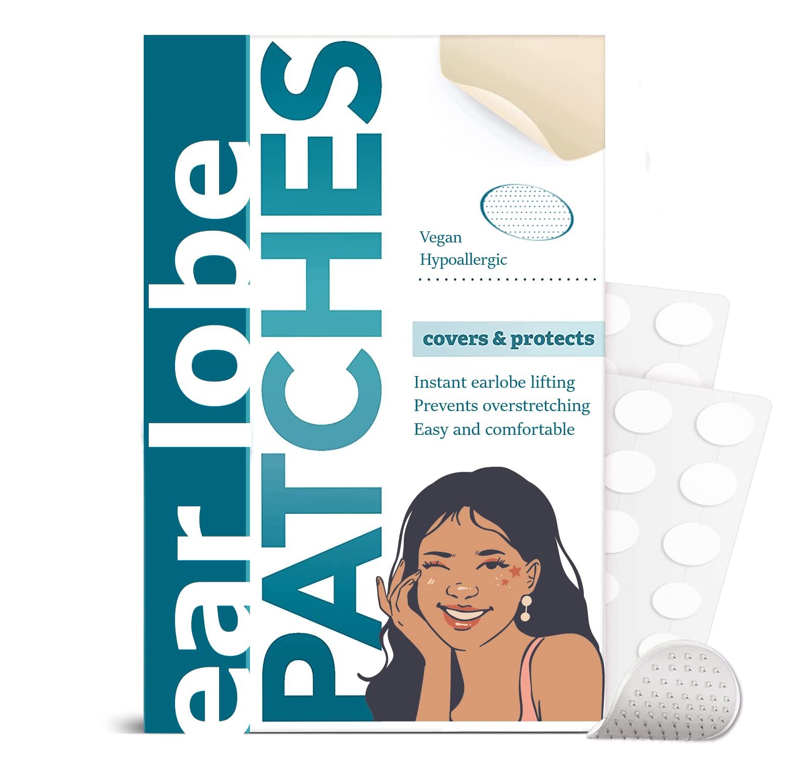 Darbee Waterproof Earlobe Support Patches Makes Torn, Stretched Earlobe no Longer Visible Lift Patches for Long Time Wearing Earrings (10 pcs earlobe patches) (B0BXPL8Y6H) Amazon Price History, Amazon Price Tracker