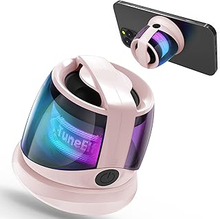 COVERY Mini magnetische bluetooth-luidspreker met RGB-verlichting, TWSS-stereo, IPX4 waterdicht, 10 uur speeltijd, zakform...