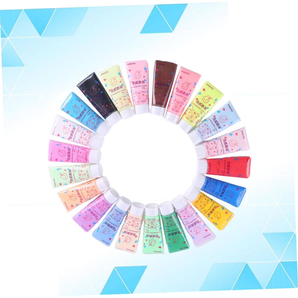 OSALADI 22 Pcs DIY Cream Glue Simulation Cream Colors with Dual Nozzles for Phone Case Crafting Safe Material Whipped Paste Decorating Embellishments Kit Random Color