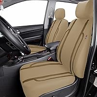 Vista 3 de Flying Banner Fundas para asiento de coche, juego completo, transpirable, deportivas, a la moda, para asiento delantero y trasero, con división