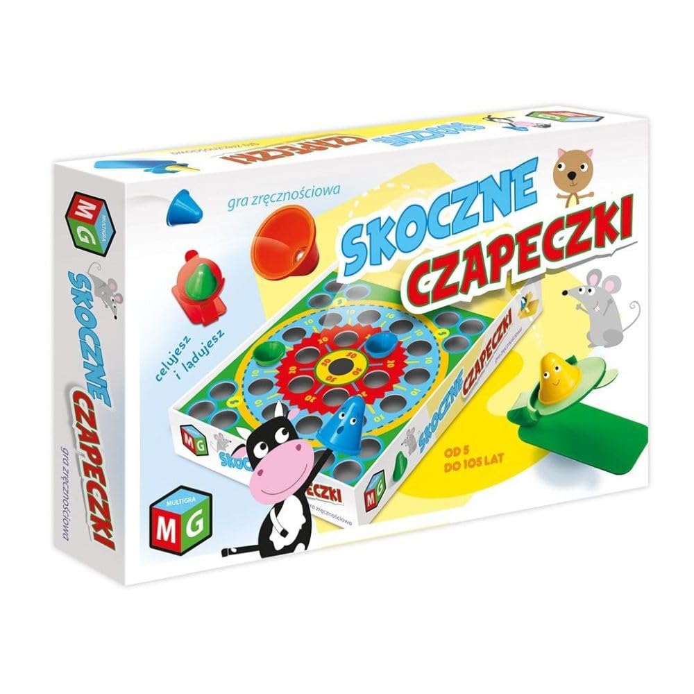 Skoczne Czapeczki Polska Gra Zręcznościowa Polish Board Game Po Polsku