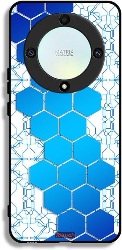 Tolwak Honor X9A Protective Case Cover Honeycomb Hexagon Icon Networks Multicolor