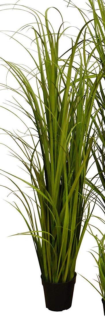 Hochwertiges & Künstliches Gras/Dekogras im Topf - Wunderschön & Naturgetreu - Grasarrangement/Gras Arrangement/Grasbüschel/Grasbündel (Groß: 150cm)
