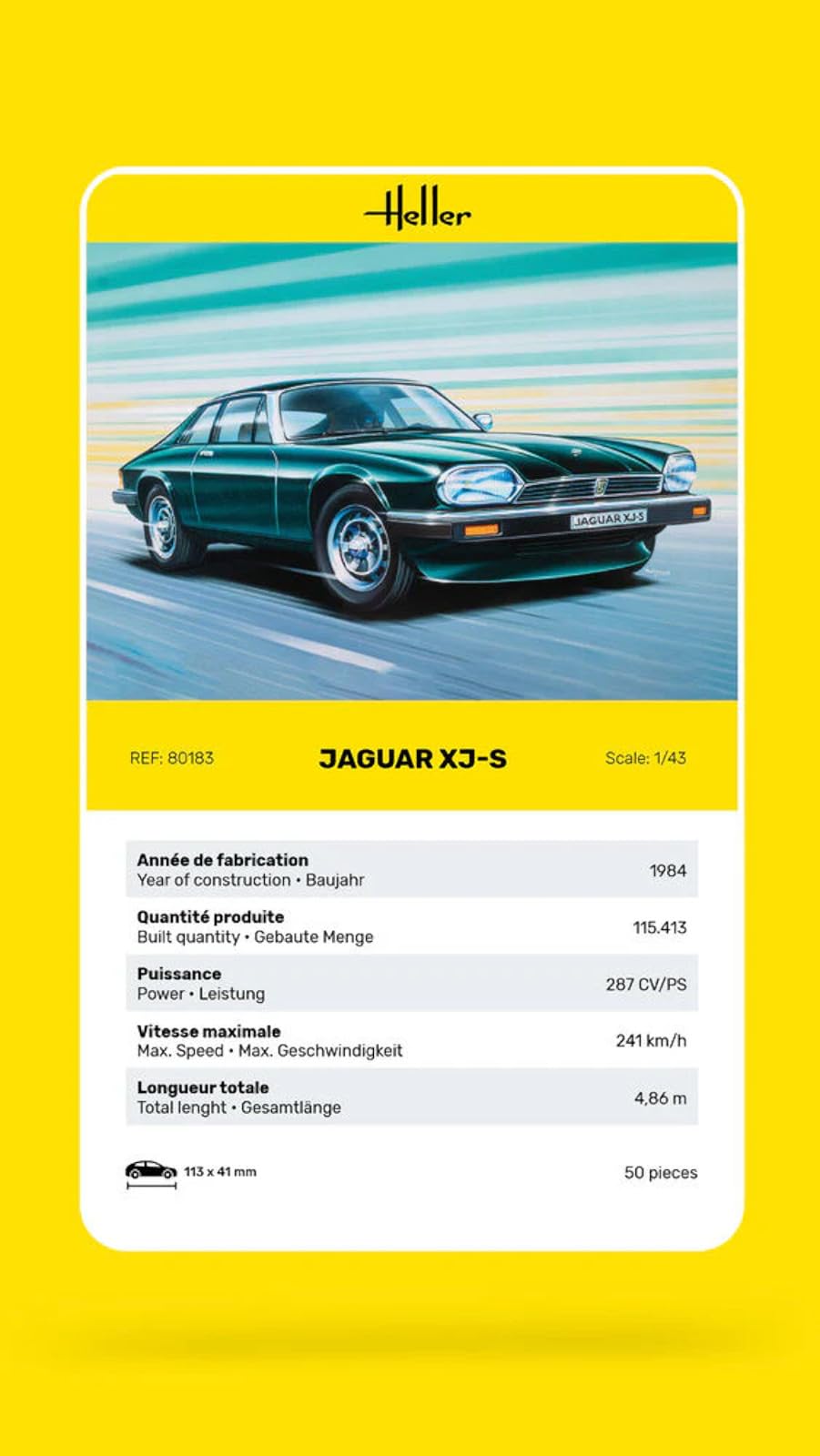 Amazon | プラッツ エレール 1/43 ジャガー XJ-S プラモデル HE80183