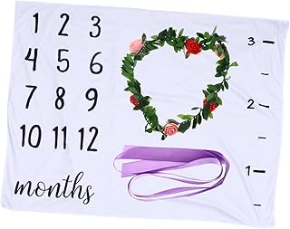 Toddmomy Cobertor De Bebê Marco Envoltório De Bebê Cobertor Taggy Para Bebês Cobertor Travessas Para Bebês Cobertor De Imagem De Bebê Cobertor De Memória Cobertor De Marco Recém-Nascido