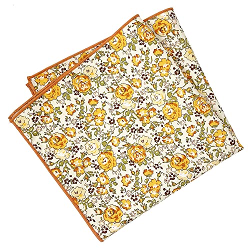 Image of Kebocis Men's Floral Pocket Square Handkerchief for Men
