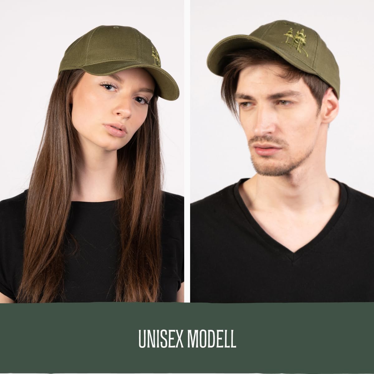 Crafton Spruce Polo Cap – Baseball Cap – Unisex – Traspirante – Regolabile individualmente – per uomo e donna, Oliva, XS-XXL