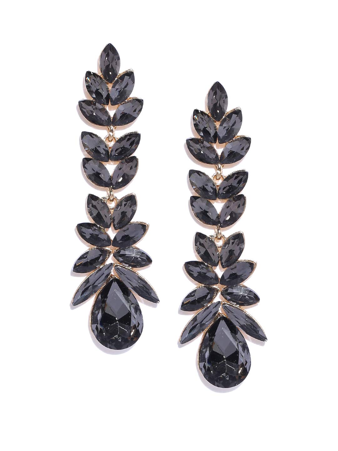 YouBella Jewellery Valentine Collection AAA Swiss Zircon Earings Fashion Earrings for Girls and Women (Black) (B07P5ZZN54) Amazon Price History, Amazon Price Tracker