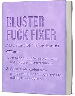 Funny Office Notebook Journal Thank You Gifts for Boss Leader Manager Supervisor, Cluster Fixer Definition Writing Notebook-Purple