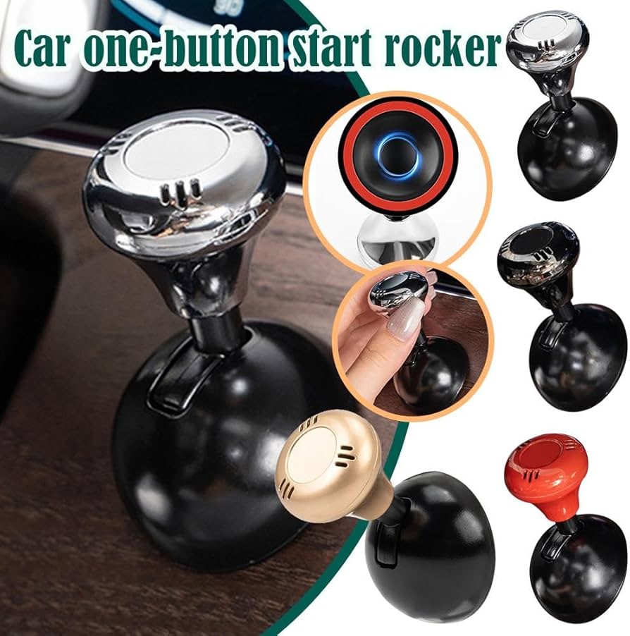 Universal Automatic Shift Knob With Push Button Crystal-cut