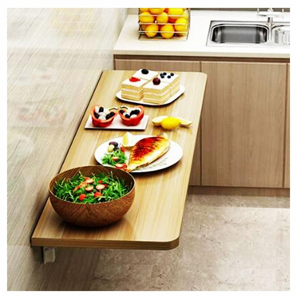 Bureau mural pliable rustique pour optimiser l'espace et travailler confortablement