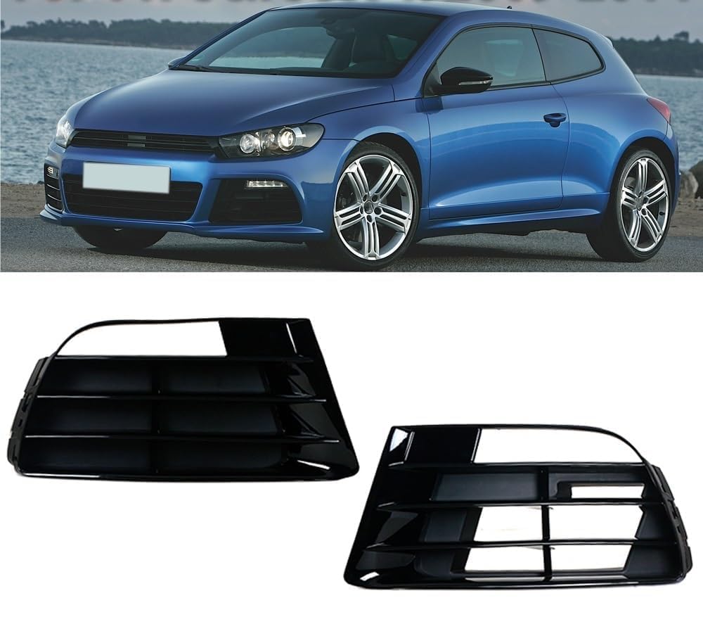Grille Phare Antibrouillard Pour VW Pour Golf 7 MK7 2013 2014 2015 2016 2017 Antibrouillard Grille Brillant Noir Voiture Pare-chocs Antibrouillard Calandre Couverture Garniture Grille Antibrouillard