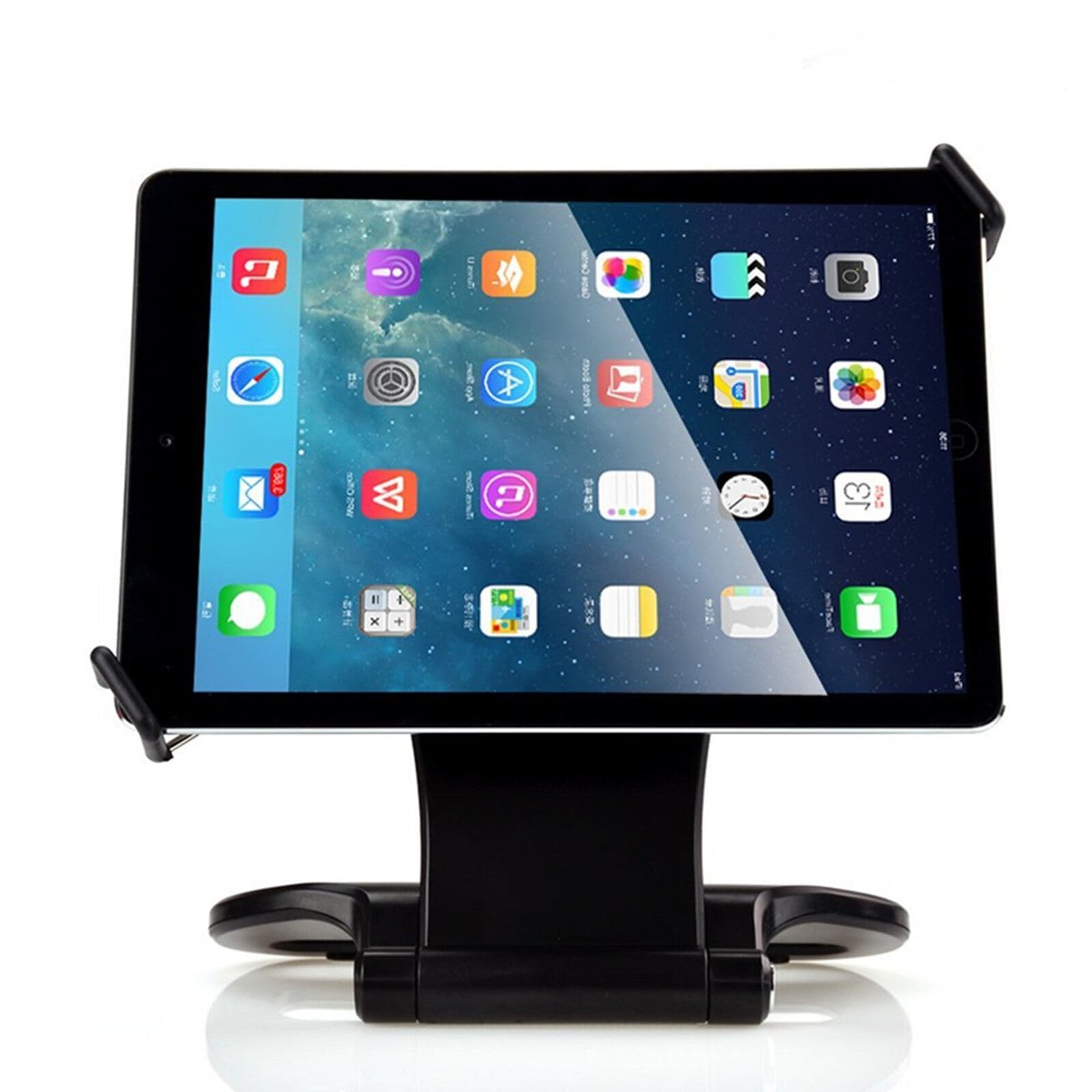 FAB Innovations Universal Mobile & Tablet Adjustable Folding 360 Degree Swivel Stand Holder for Office/Bed/Kitchen/Table/Compatible with iPad iPhone Phablets