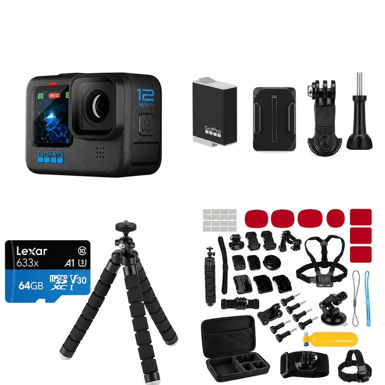 Amazon.com : GoPro HERO12 Black - Waterproof Action Camera with