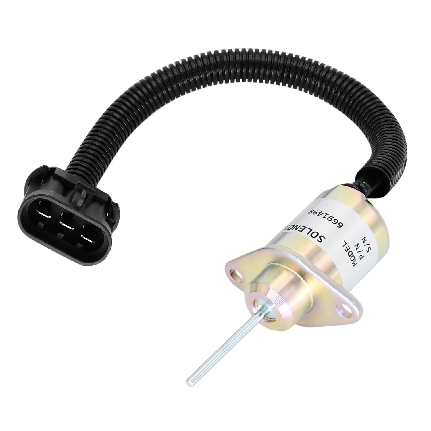 Solenoide di arresto carburante 6691313 6691498 compatibile con Kubota Engine V2203 V2403 V2003 V1505 compatibile con Bobcat Skid Steer Loader 329 331 334 335 337 341 425 escavatore B300 BL370 E32