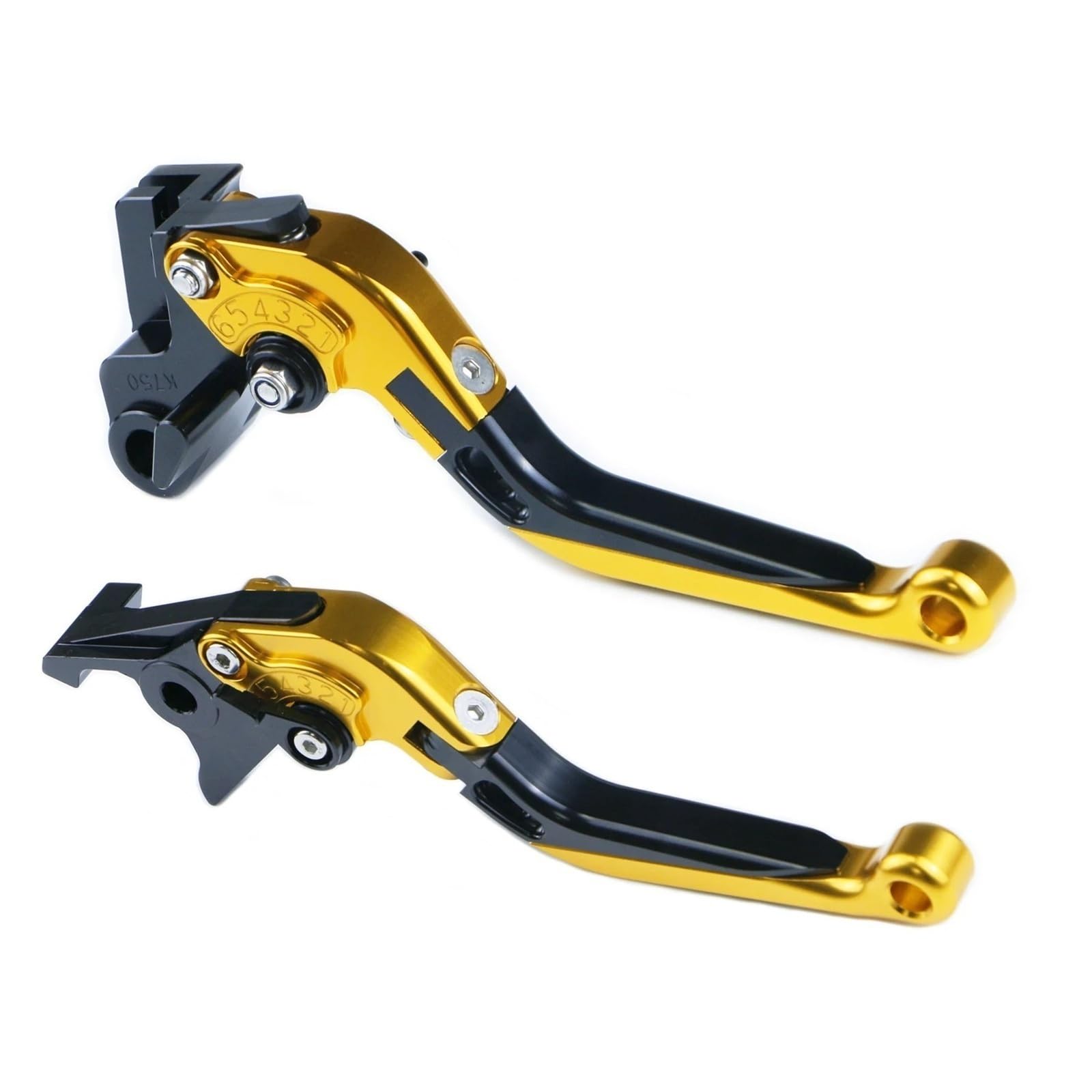 Kkmnaif Black For For Zx6r 636 Zx10r Z1000 Z750r Z1000sx/N-Ja 1000 Motorcycle Brake Levers Clutch Extendable Adjustable Motorcycle Brake Lever(Black)